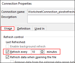 Data may not refresh automatically when external data connections are used.
PivotTables may display incorrect data when using certain filters.