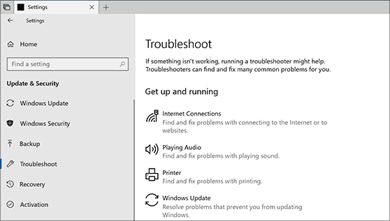 Locate and run the Windows Update troubleshooter.
Follow the on-screen instructions to complete the troubleshooting process.