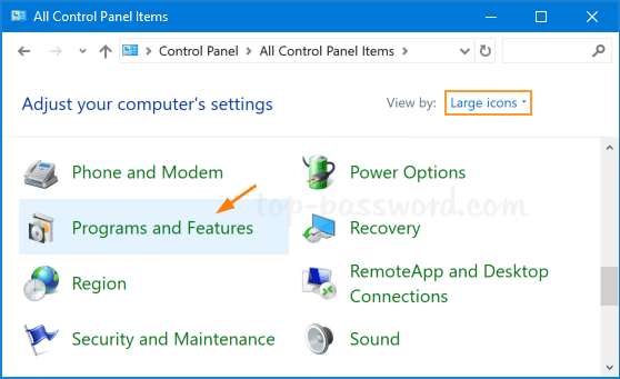 Open the "Control Panel" on your Windows 10 computer.
Click on "Programs" or "Programs and Features".