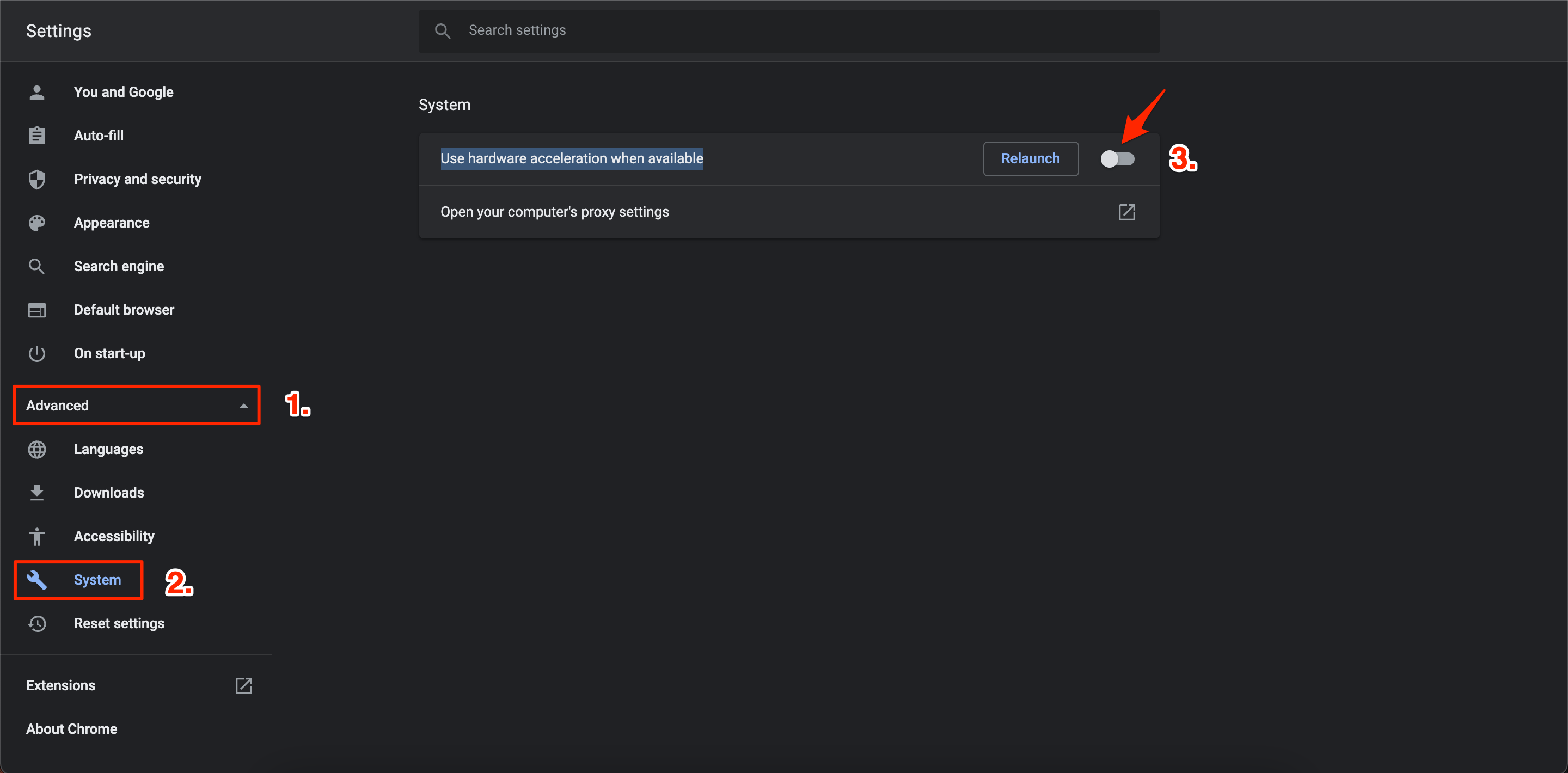 Under "System", toggle off the option for "Use hardware acceleration when available".
Restart Chrome and see if the error disappears.